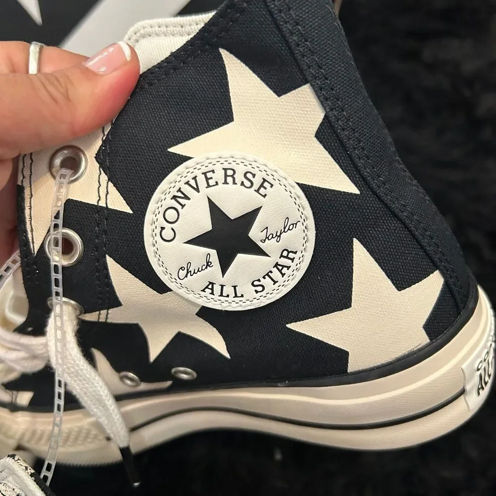 CONVERSE All Star Lift Large Stars lace up shoes sneakers women’s 7 new